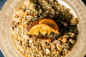 Hähnchen mit Bulgur