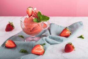 Wassermelonen-Erdbeer-Sorbet